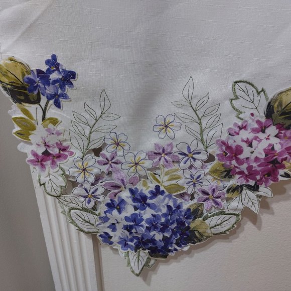 Spring Time Designer Tabletop Fashion Table Runner 14x72 Spr Hydrangea - Picture 2 of 11